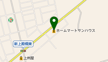 ホームマートサンハウス鹿沼茂呂店の地図画像