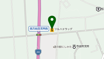 ツルハドラッグ西方店の地図画像