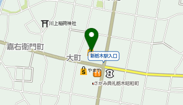 サンキ栃木店の地図画像