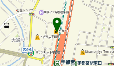 靴下屋宇都宮パセオ店の地図画像