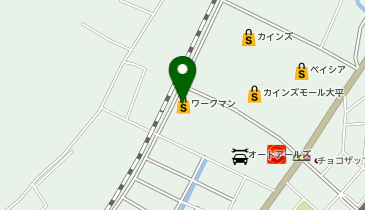 ワークマンカラーズカインズモール大平店の地図画像