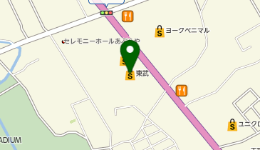 ミキハウス大田原東武キッズスクエアの地図画像