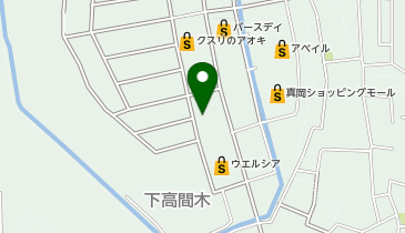上州屋新真岡店の地図画像