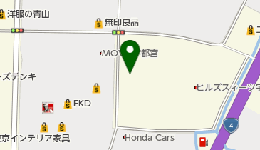 アクタス宇都宮店の地図画像