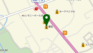 ニトリ東武大田原店の地図画像