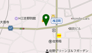 宮脇書店佐野店の地図画像