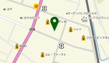 ダイソー足利朝倉店の地図画像