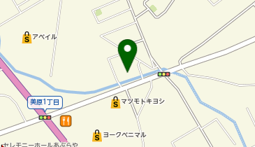 ダイソー大田原店の地図画像