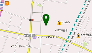 ダイソー小山本郷店の地図画像