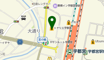 ダイソートナリエ宇都宮店の地図画像