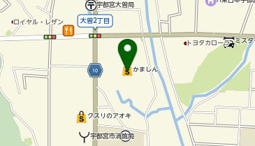 ダイソー宇都宮大曽シティーカルナ店の地図画像