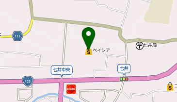 ワッツウィズ益子ベイシア店の地図画像