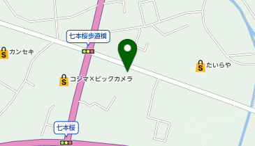 auショップ日光の地図画像