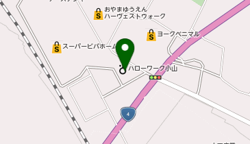 ドコモショップハーヴェストウォーク小山店の地図画像
