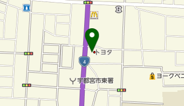 栃木トヨタ自動車泉が丘店の地図画像