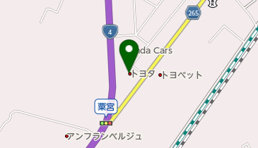 栃木トヨタ自動車粟宮店の地図画像