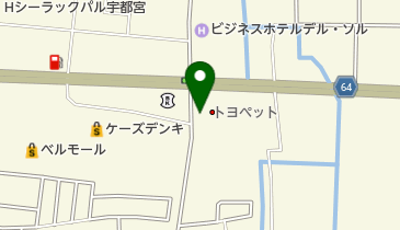 栃木トヨペット宇都宮平出店の地図画像