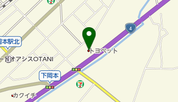 栃木トヨペット宇都宮岡本店の地図画像