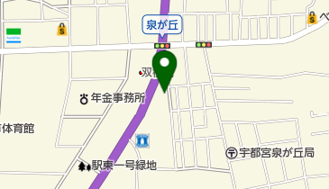 ネッツトヨタ栃木宇都宮駅東店の地図画像