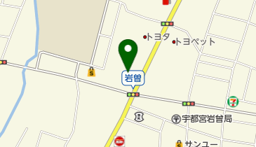 トヨタカローラ栃木宇都宮岩曽店の地図画像