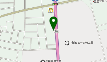 栃木日産真岡店の地図画像