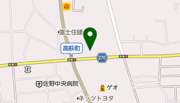 日産部品栃木販売佐野営業所の地図画像