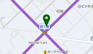 Honda Cars栃木中西那須野店の地図画像