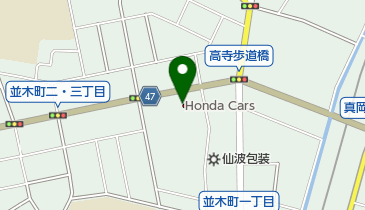 Honda Cars栃木真岡中央店の地図画像