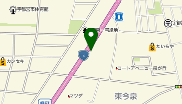 ガリバーLIBERALA宇都宮の地図画像