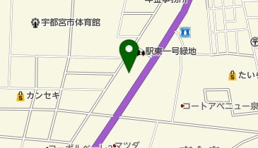 ルノー宇都宮の地図画像