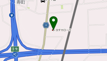 トヨタカローラ栃木おもちゃのまち店の地図画像