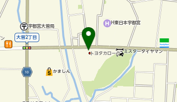 トヨタカローラ栃木宇都宮錦店の地図画像