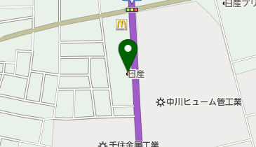 栃木日産真岡店の地図画像