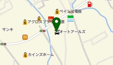 オートアールズ大田原バイパス店の地図画像