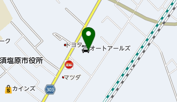 オートアールズ黒磯店の地図画像