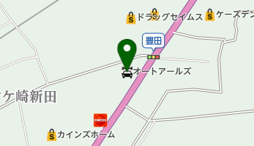 オートアールズ今市バイパス店の地図画像