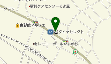 タイヤセレクト足利の地図画像