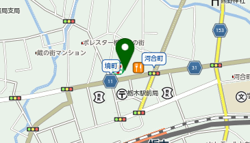 すき家栃木駅北店の地図画像