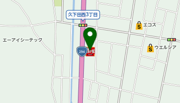 すき家294号真岡久下田店の地図画像