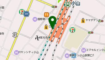 さぼてん小山駅店の地図画像