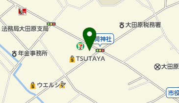 デニーズ大田原店の地図画像