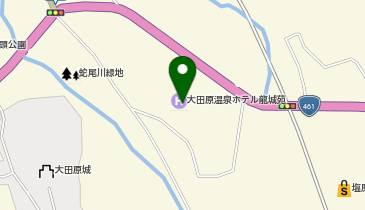大田原温泉ホテル龍城苑の地図画像