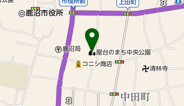 屋台のまち中央公園(屋台展示館・観光物産館・菊翠園)の地図画像