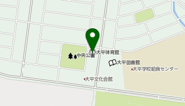 栃木市大平体育館の地図画像
