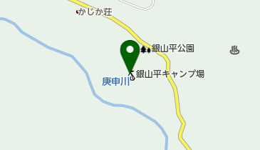銀山平キャンプ場の地図画像