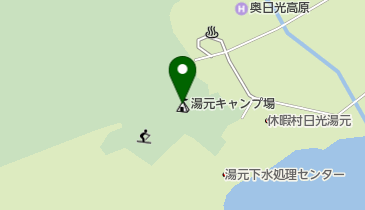 日光湯元キャンプ場の地図画像