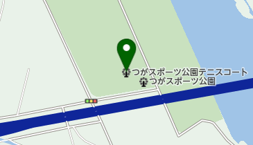 つがスポーツ公園テニスコートの地図画像