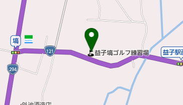 益子塙ゴルフ練習場の地図画像