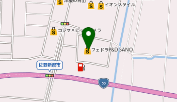 namcoフェドラP&D佐野店の地図画像