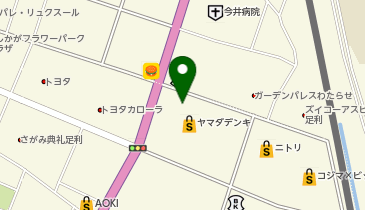 ドラマ足利店の地図画像